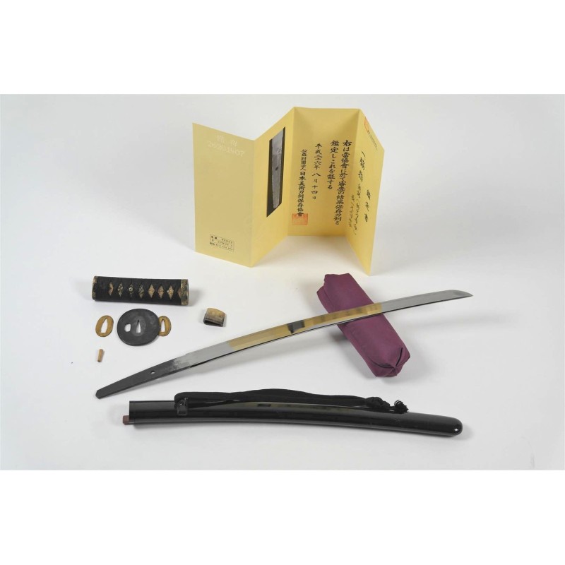 Shinshinto Jyumyo Wakizashi + NBTHK Shinshinto Jyumyo Wakizashi + NBTHK