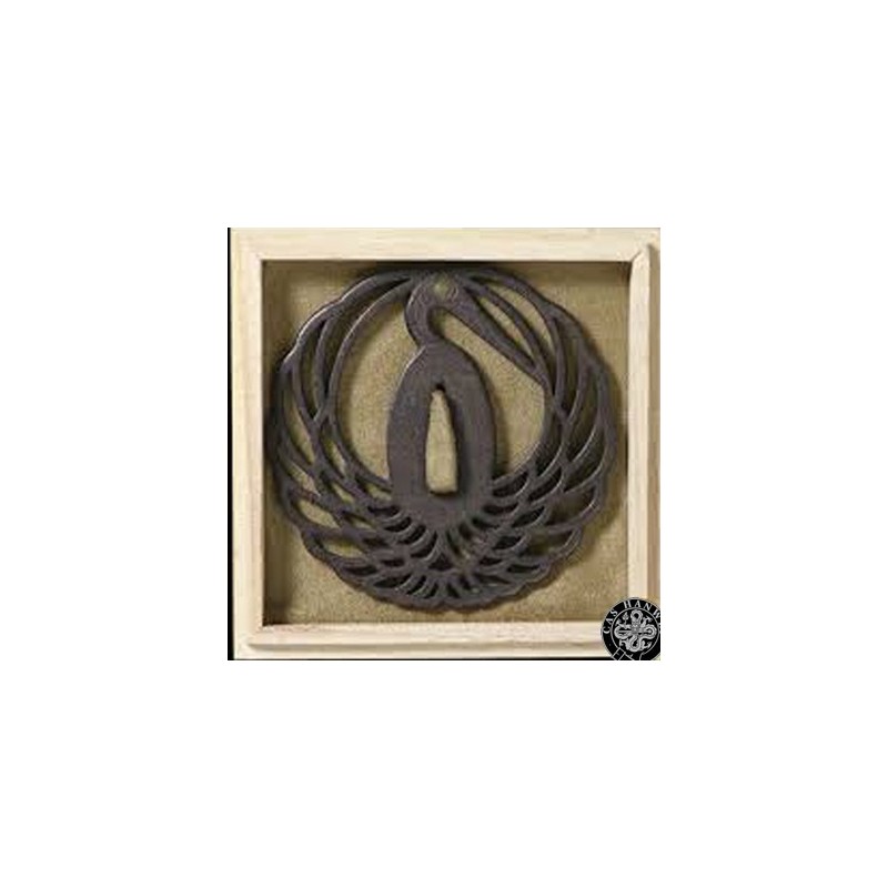 Crane Tsuba Crane Tsuba