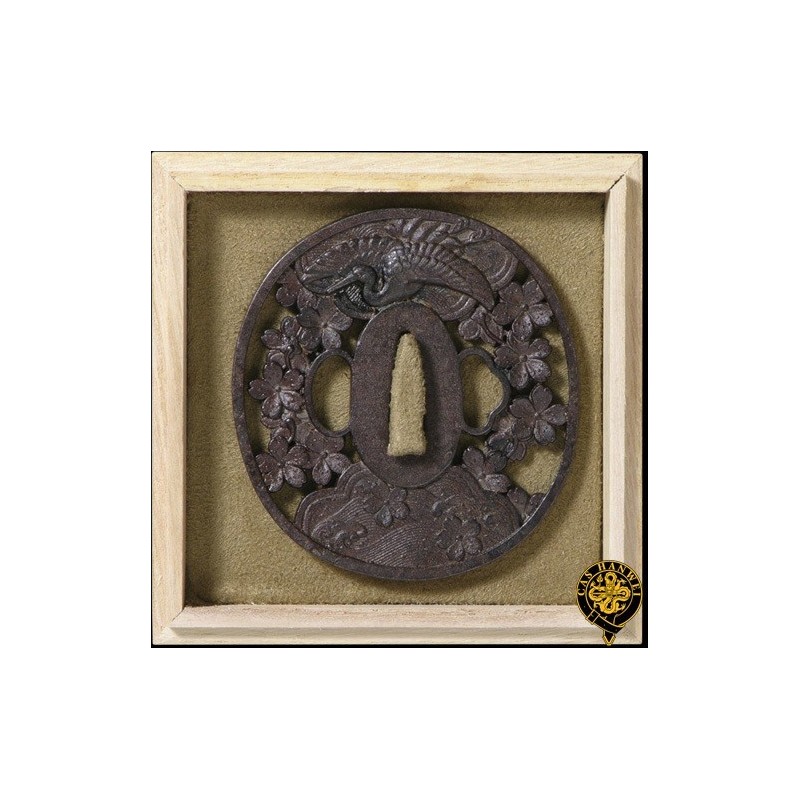 Sakura Crane Tsuba Sakura Crane Tsuba