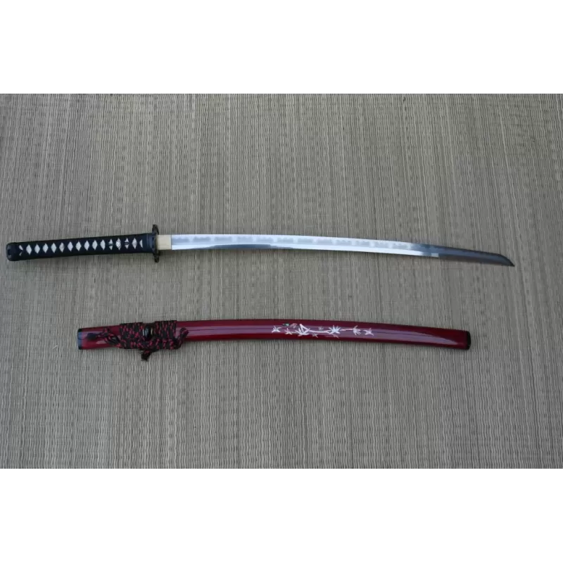 Sakura Damascus Katana – Japanisches Samurai Schwert