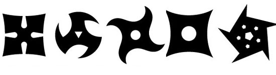 ninjazwaard shuriken werpsterren ninjato