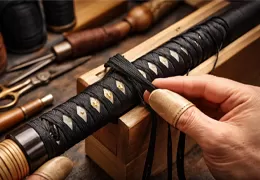 Traditional Tsuka Maki or Katana wrapping